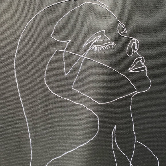 Hot Shower - Embroidered Canvas Wall Art - Picture 5 of 5